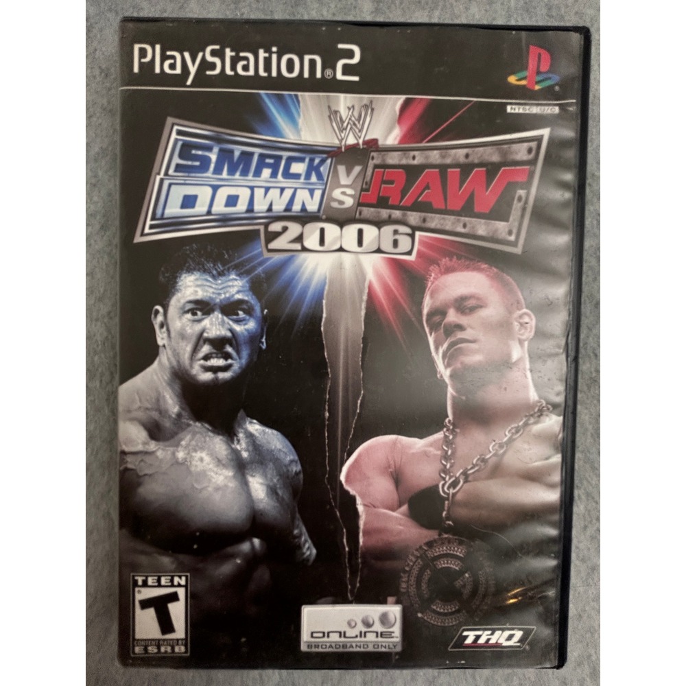 WWE SmackDown vs Raw 2006 PS2 PlayStation 2 CIB Complete SLUS 21286 THQ